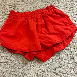 XS dark coral shorts